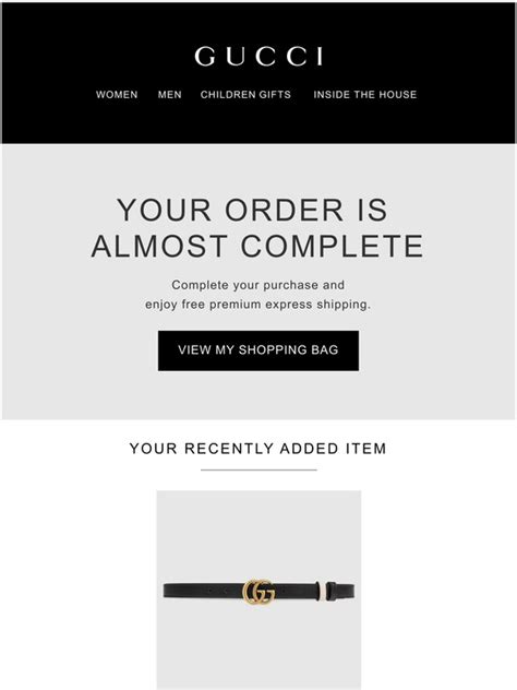 gucci order number track|Gucci order confirmed.